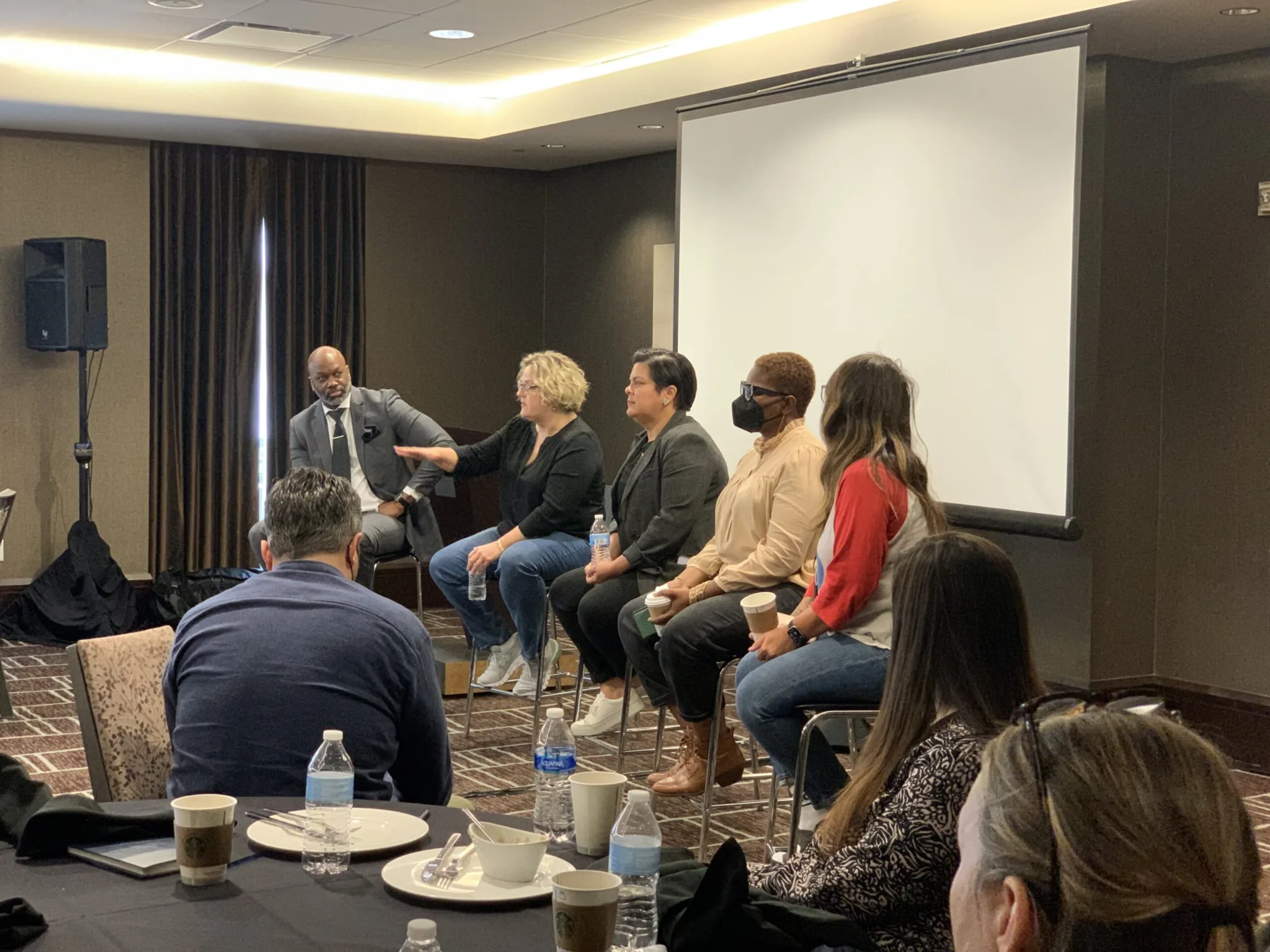 A panel discussion explored how philanthropy and community and labor organizers can partner to build power, expand our base and think more broadly about a shared strategy so we ensure young people win.